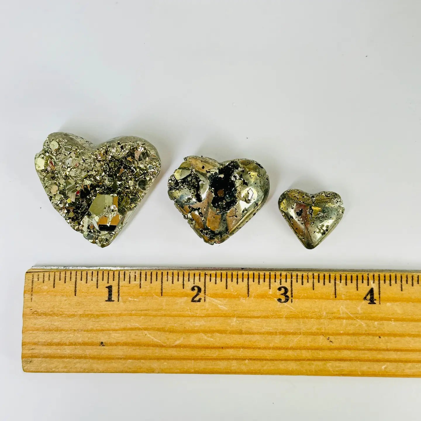 Pyrite Crystal Heart Abundance Stone