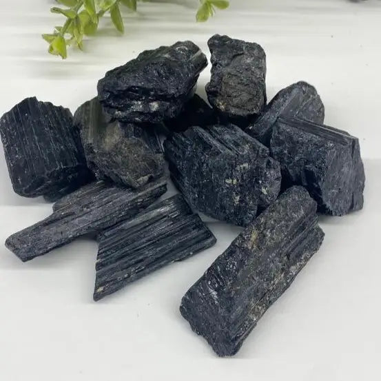 Black Tourmaline Rough/Log 2-4 Inches